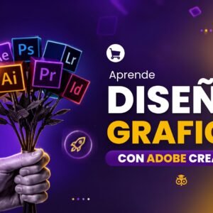 Diseño gráfico con Adobe Creative (Pack 4 en 1)