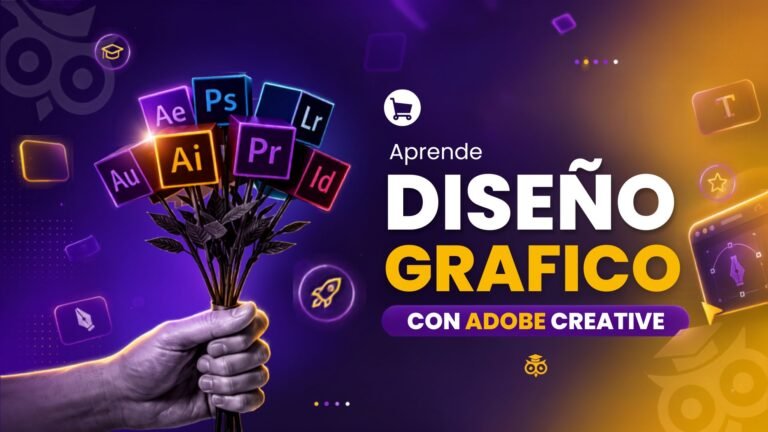 Diseño gráfico con Adobe Creative (Pack 4 en 1)