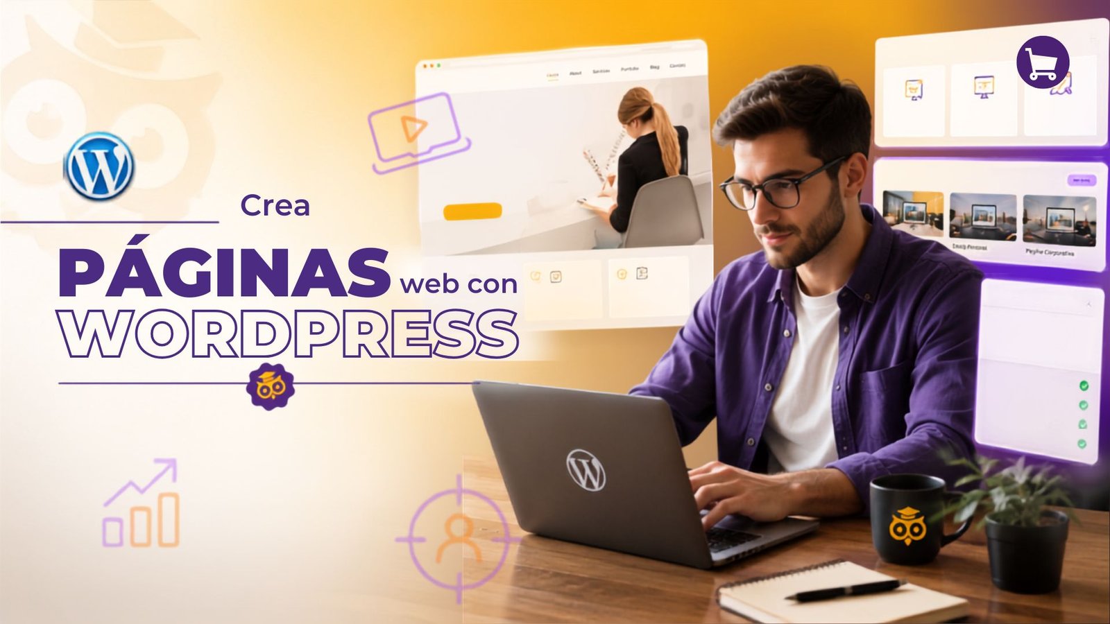 Crea páginas web con WordPress