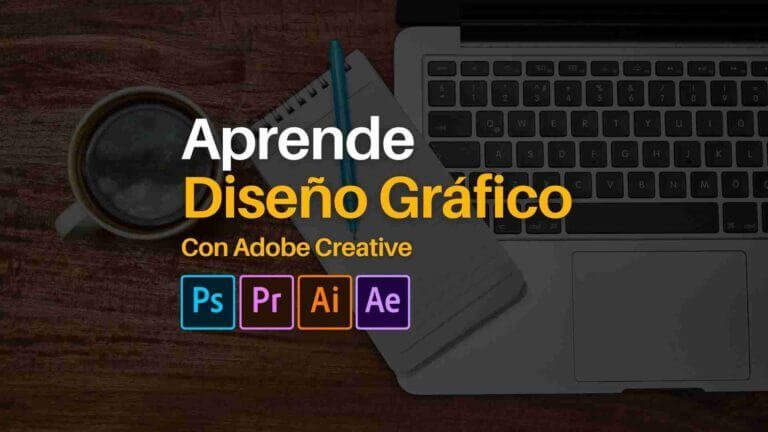 Diseño gráfico con Adobe Creative (Pack 4 en 1)