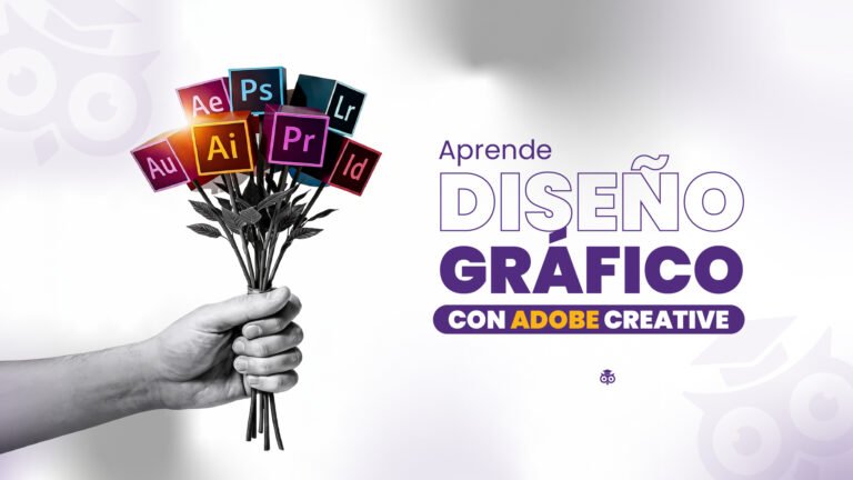 Diseño gráfico con Adobe Creative (Pack 4 en 1)