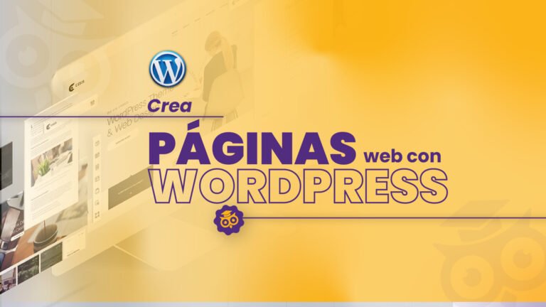 Crea páginas web con WordPress